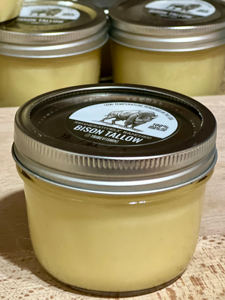 100% Grass-Fed Bison Tallow - Culinary Edition (8 oz)